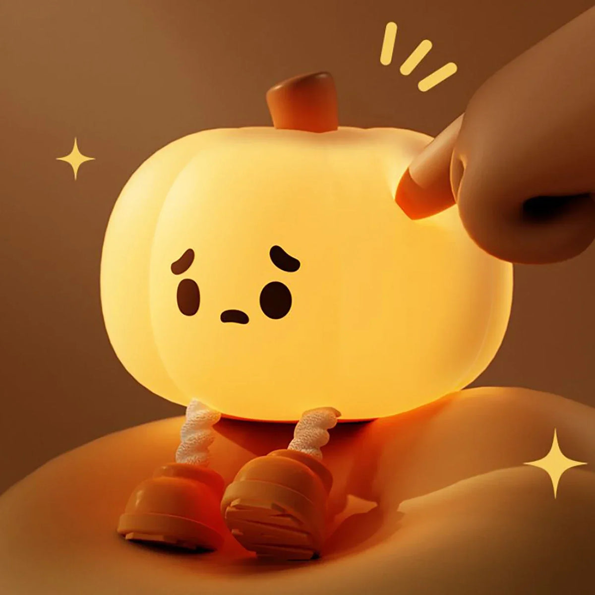 PumpkinGlow siliconen pompoen nachtlampje