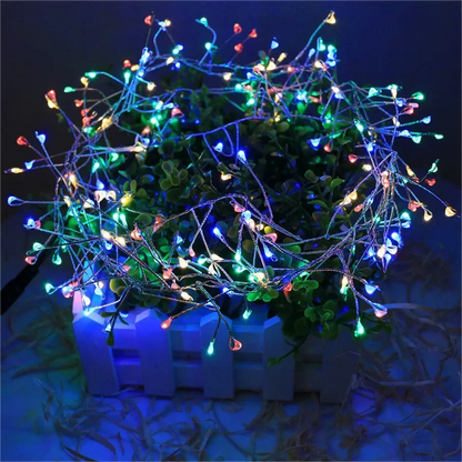 Cluster LED-lichtsnoer zilverdraad waterdicht