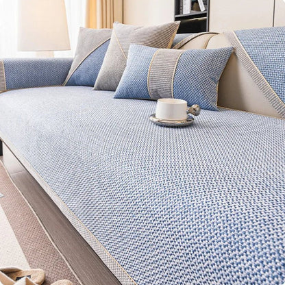 Katoenen Linnen Sofa Overworp Antislip