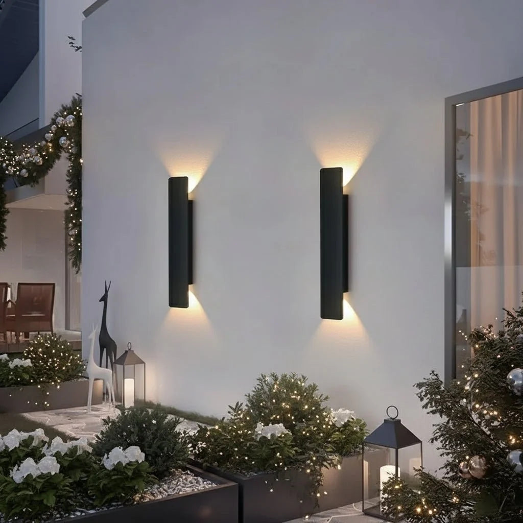 OUTGLOW waterdichte aluminium led-wandlamp