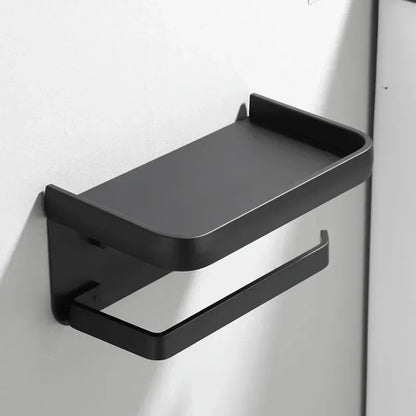 Modern toiletrolhouder met planchet