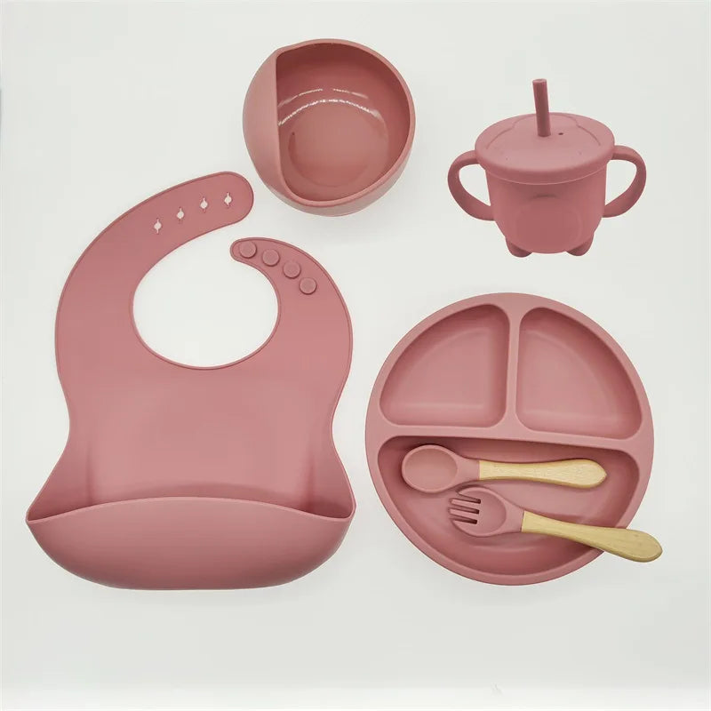 TinyBites siliconen baby eetset