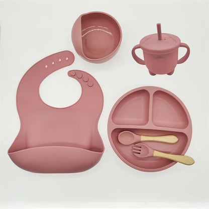 TinyBites siliconen baby eetset