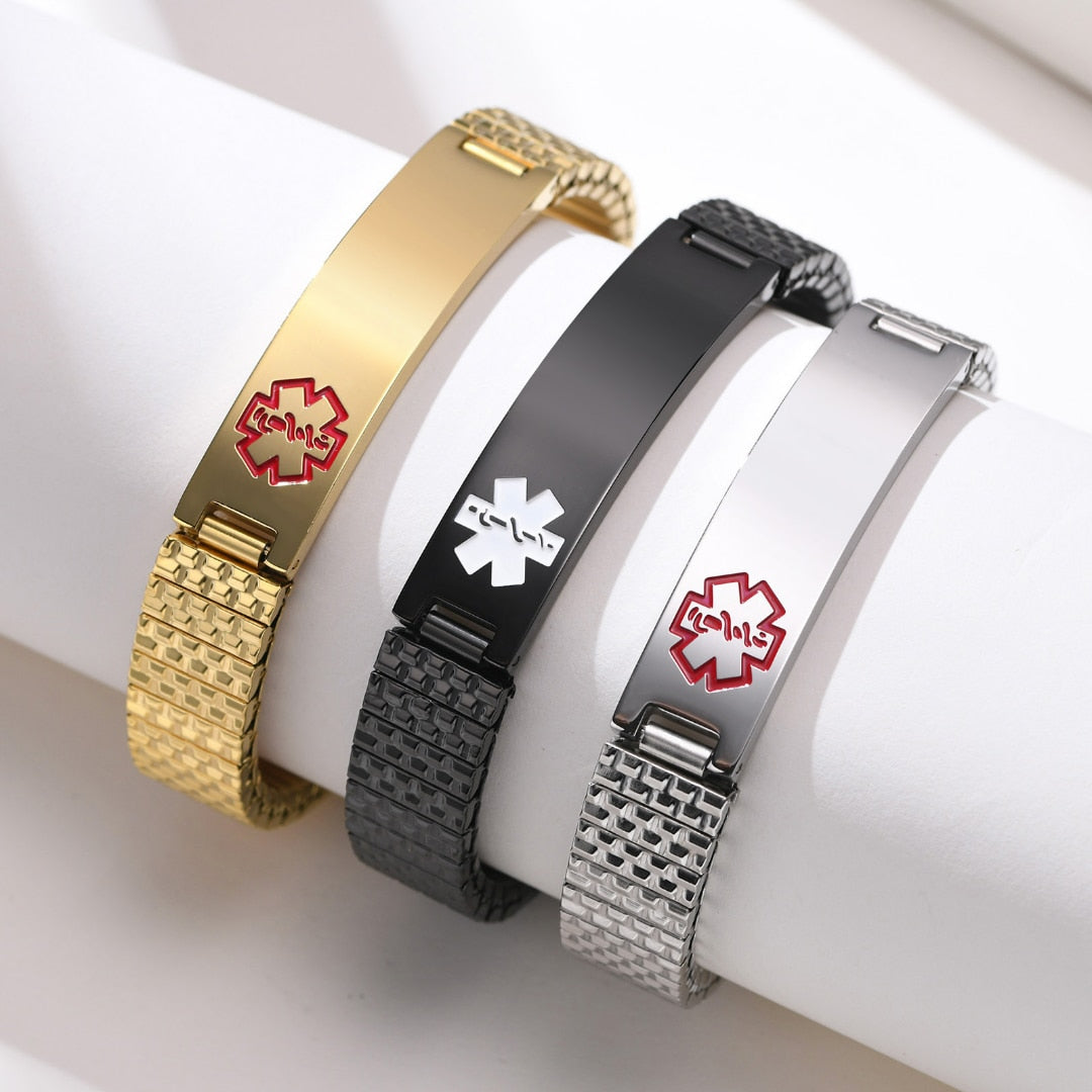 MediBand personaliseerbare medische veiligheidsarmband