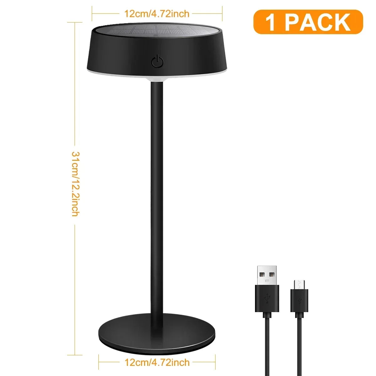 SolarGlow draadloze LED tafellamp
