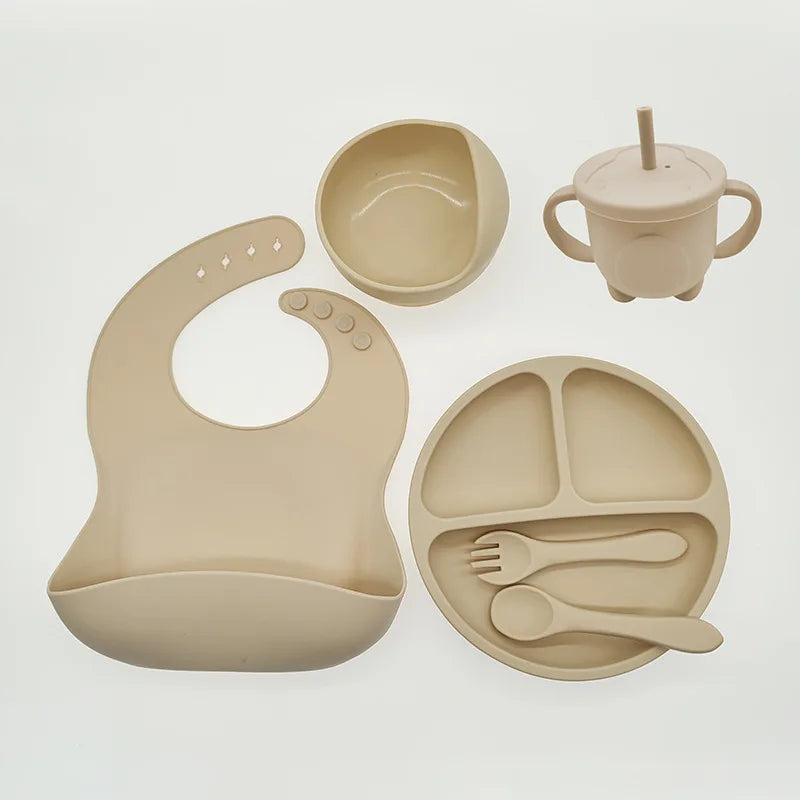 TinyBites siliconen baby eetset