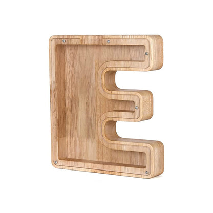 LetterSaver houten alfabet spaarpot
