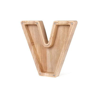 LetterSaver houten alfabet spaarpot