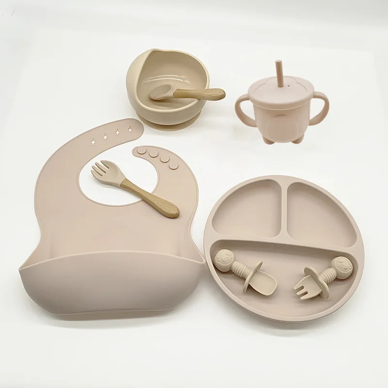 TinyBites siliconen baby eetset