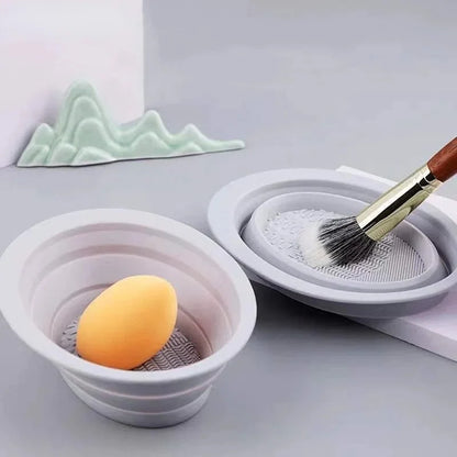 SiliClean opvouwbare siliconen make-up kwastenreiniger