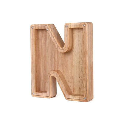 LetterSaver houten alfabet spaarpot
