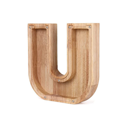 LetterSaver houten alfabet spaarpot