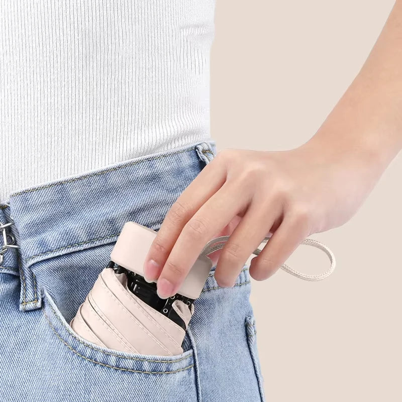 Mini compacte opvouwbare zakparaplu