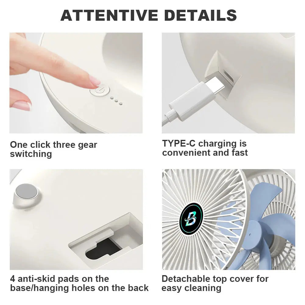 BreezeFlex S1 draagbare ventilator