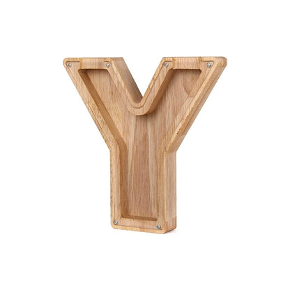 LetterSaver houten alfabet spaarpot