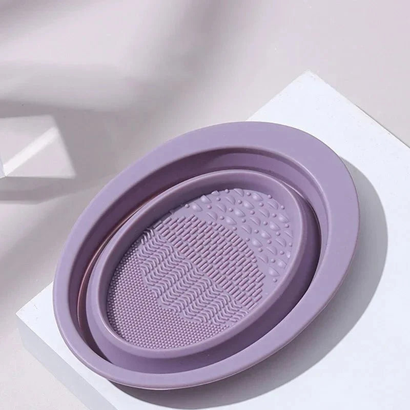 SiliClean opvouwbare siliconen make-up kwastenreiniger