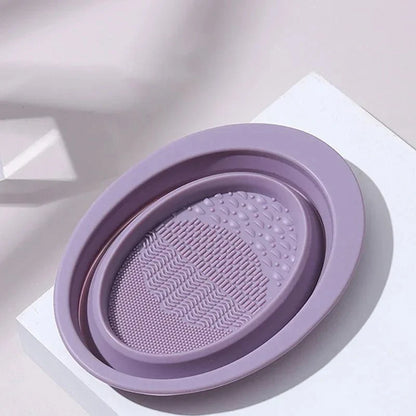 SiliClean opvouwbare siliconen make-up kwastenreiniger