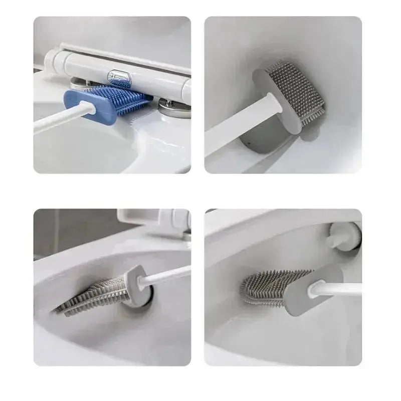 Siliconen wc-borstel met wandhouder