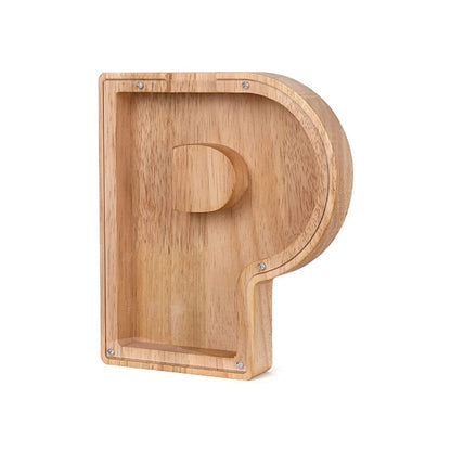 LetterSaver houten alfabet spaarpot