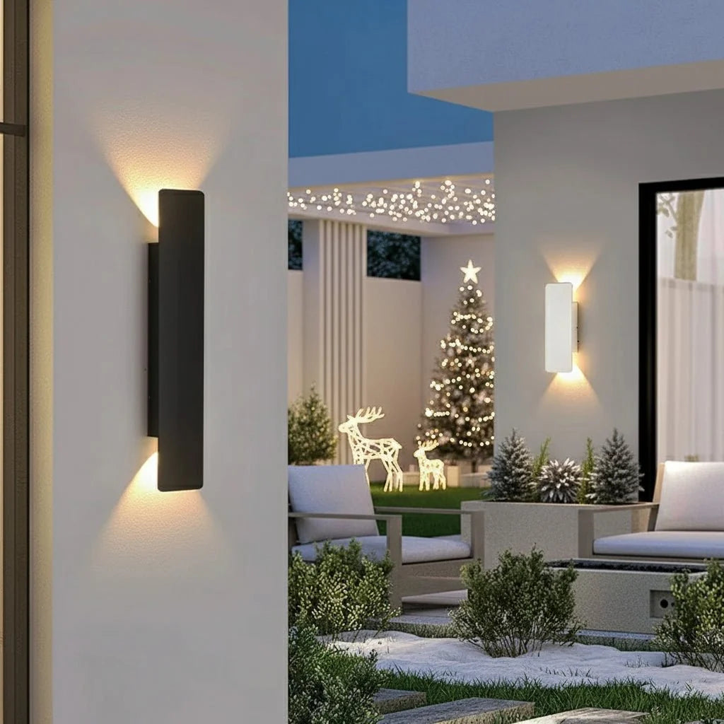 OUTGLOW waterdichte aluminium led-wandlamp