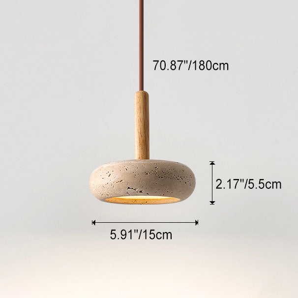 Lumio Japanse Hanglamp Travertin LED