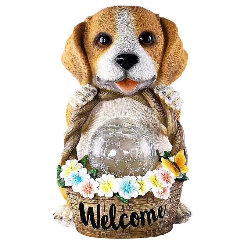 Lumio Puppy solar LED buitenlamp chroom