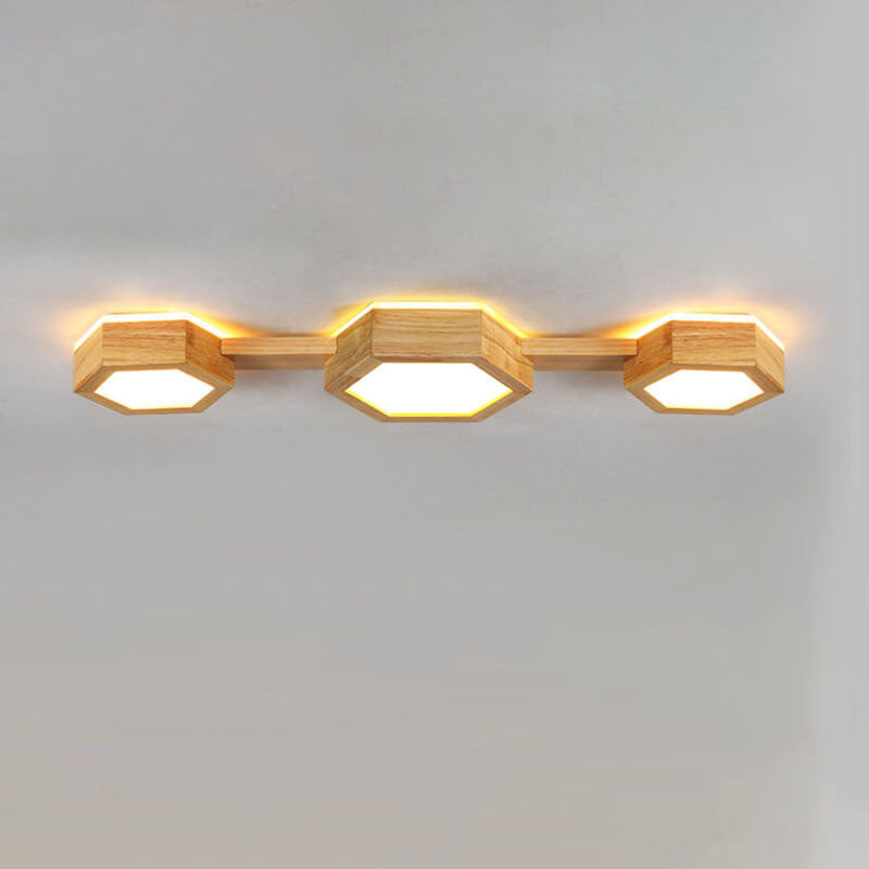 Lumio Japandi houten LED plafondlamp