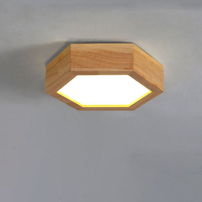 Lumio Japandi houten LED plafondlamp