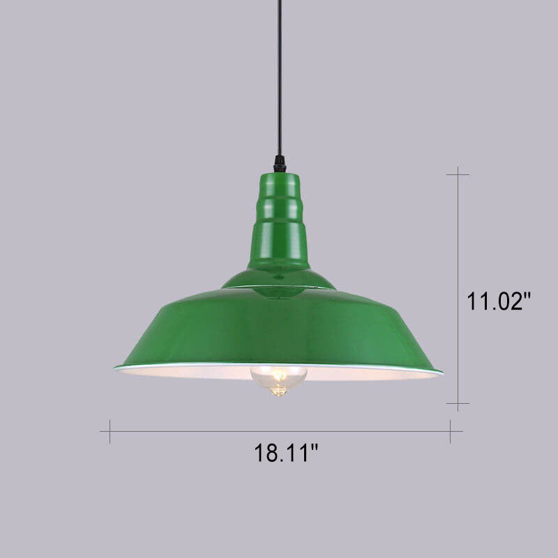 Lumio industriële groene hanglamp