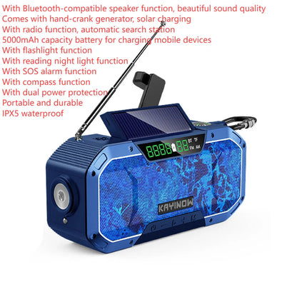 Draagbare noodradio met LED-zaklamp