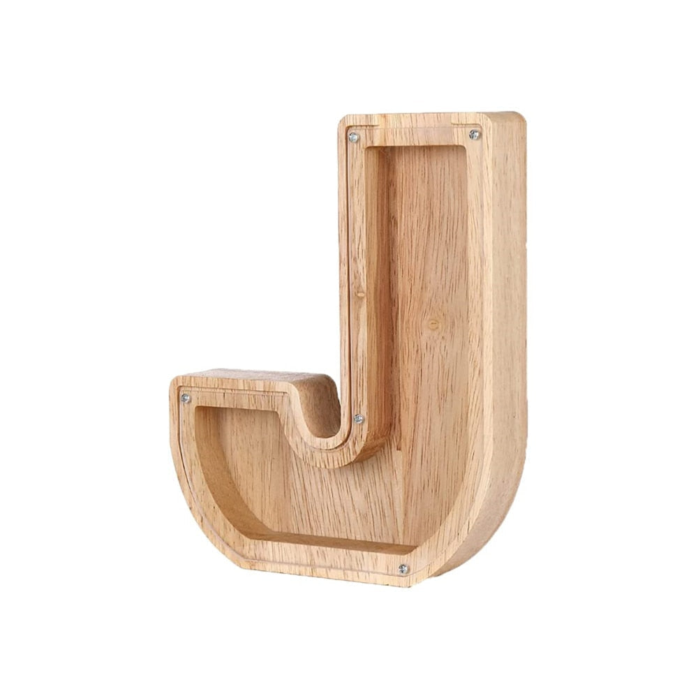 LetterSaver houten alfabet spaarpot