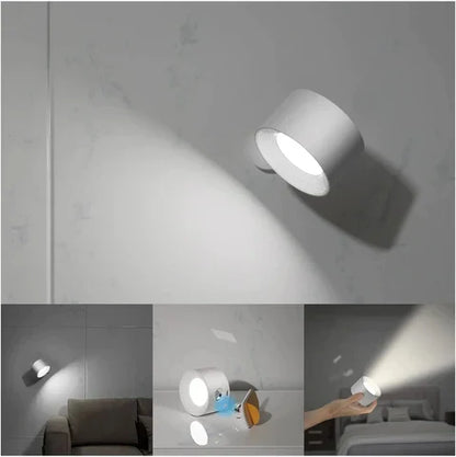 Lumio draadloze wandlamp met 360° rotatie