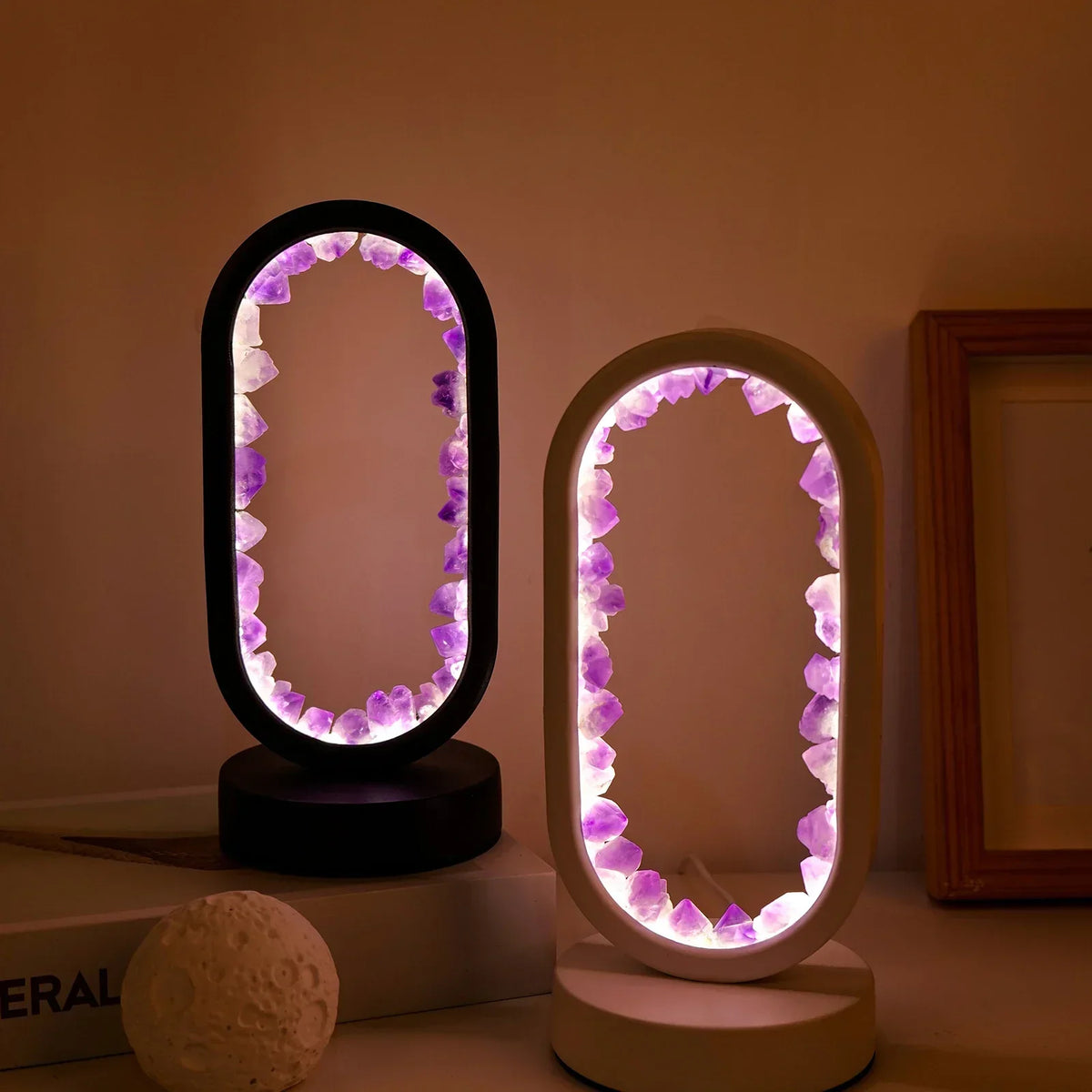 Lumio AuraStone amethist lamp