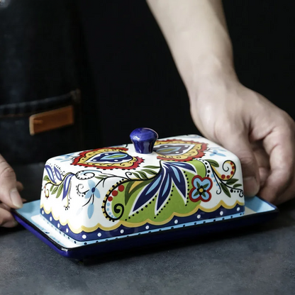 TuscanCharm handgeschilderde boterhouder
