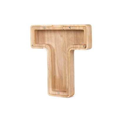 LetterSaver houten alfabet spaarpot