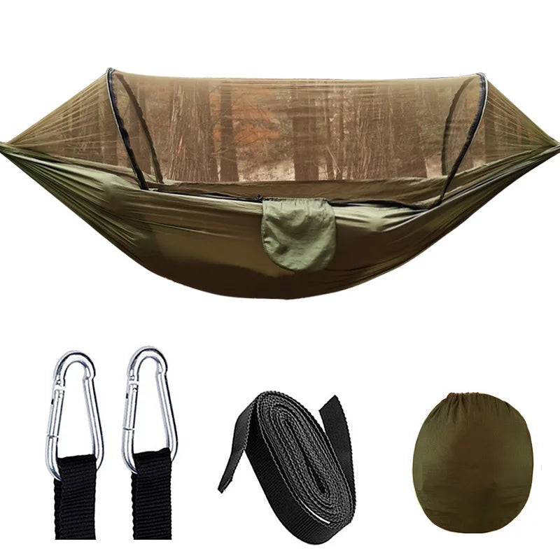 SkyNest outdoor hangmat met klamboe
