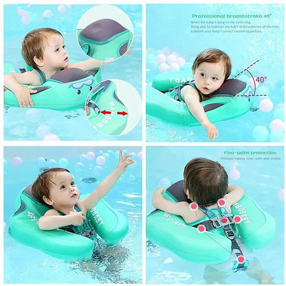 Splash babyzwemtrainer met schaduwscherm