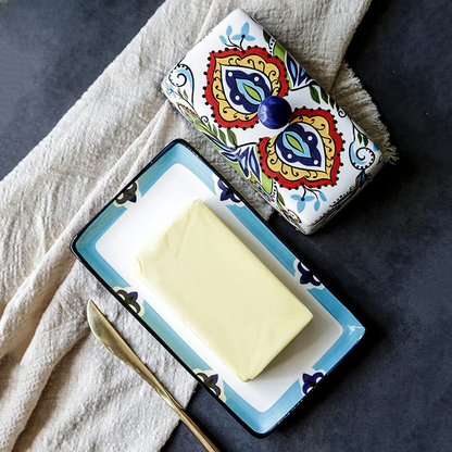 TuscanCharm handgeschilderde boterhouder