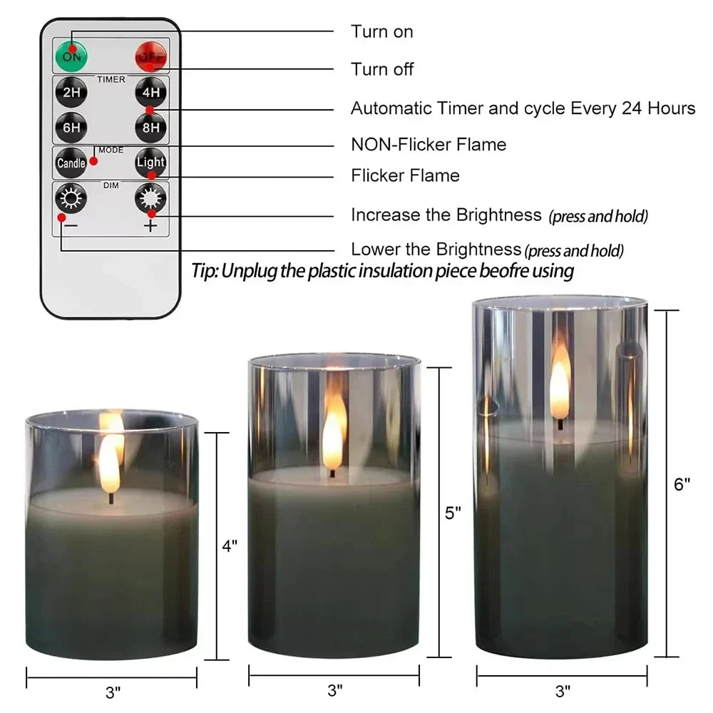 LumiGlow draadloze LED-kaarsenset