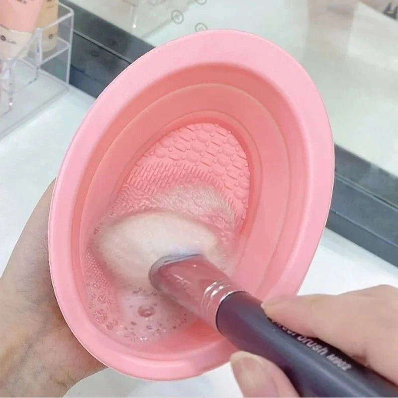 SiliClean opvouwbare siliconen make-up kwastenreiniger