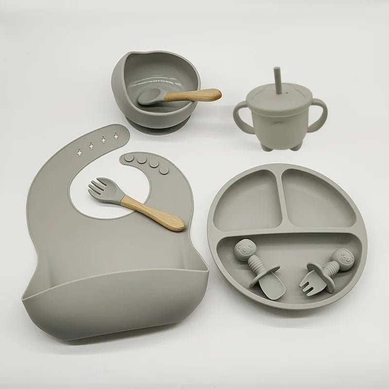 TinyBites siliconen baby eetset