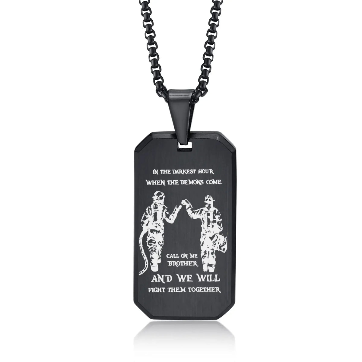 BrotherBond gepersonaliseerde dog tag halsketting