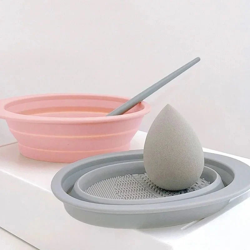 SiliClean opvouwbare siliconen make-up kwastenreiniger