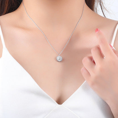 EleganteEssentie draaiende zonnebloem ketting