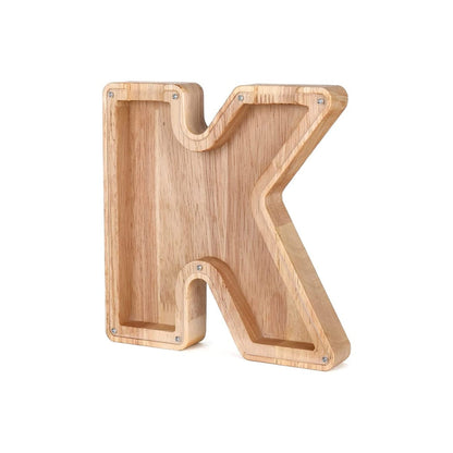 LetterSaver houten alfabet spaarpot
