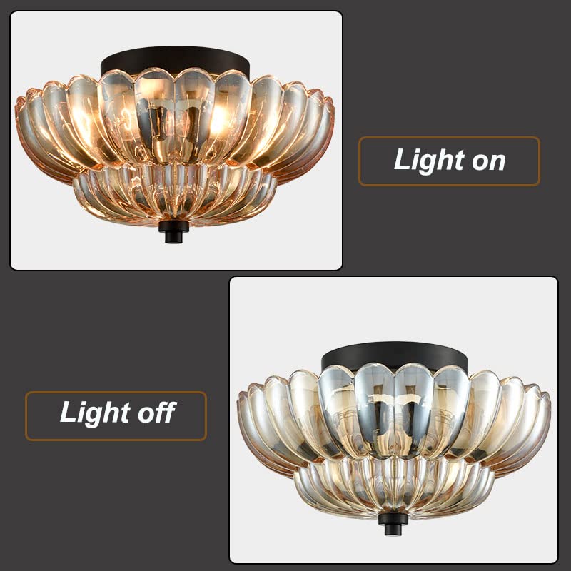 SMD Living vintage glazen plafondlamp