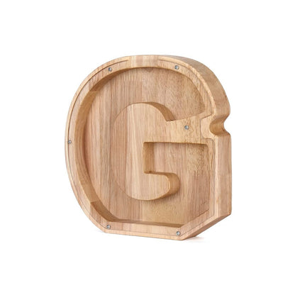 LetterSaver houten alfabet spaarpot