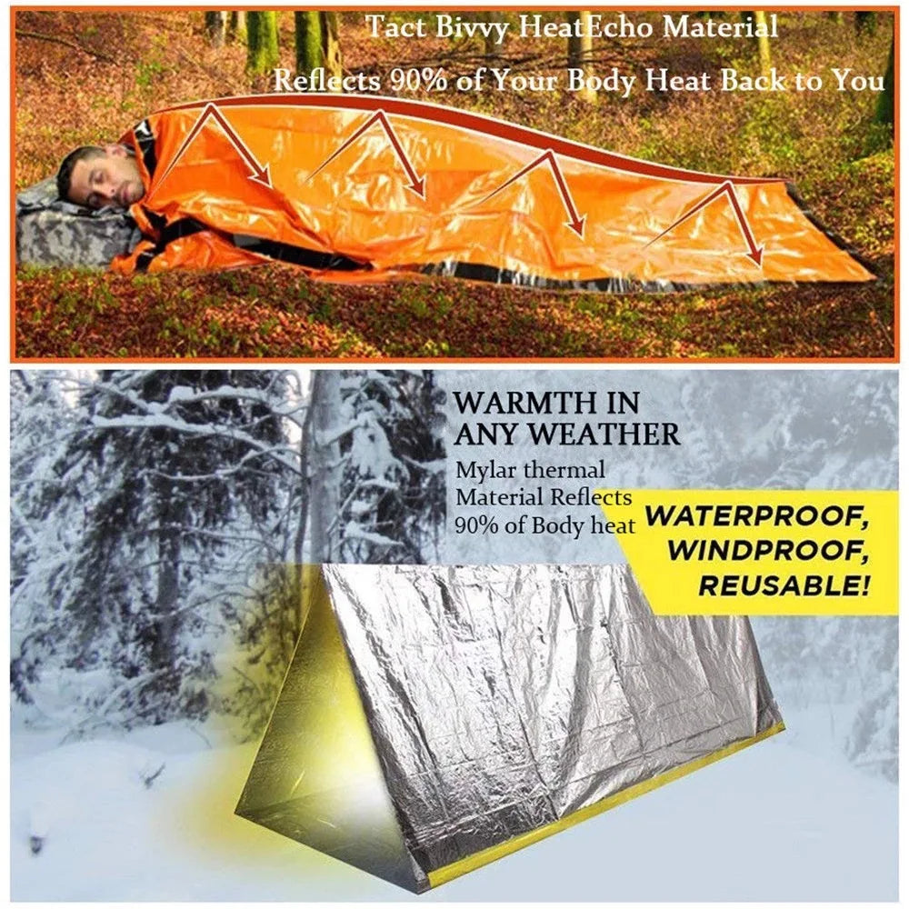 SurvivalShield Bivy waterdichte noodslaapzak