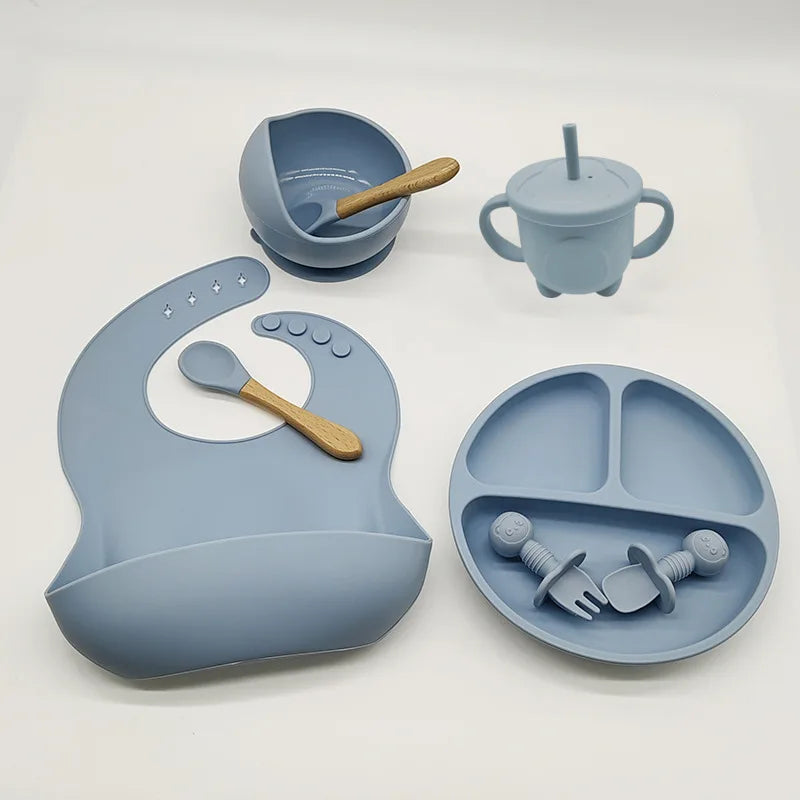 TinyBites siliconen baby eetset