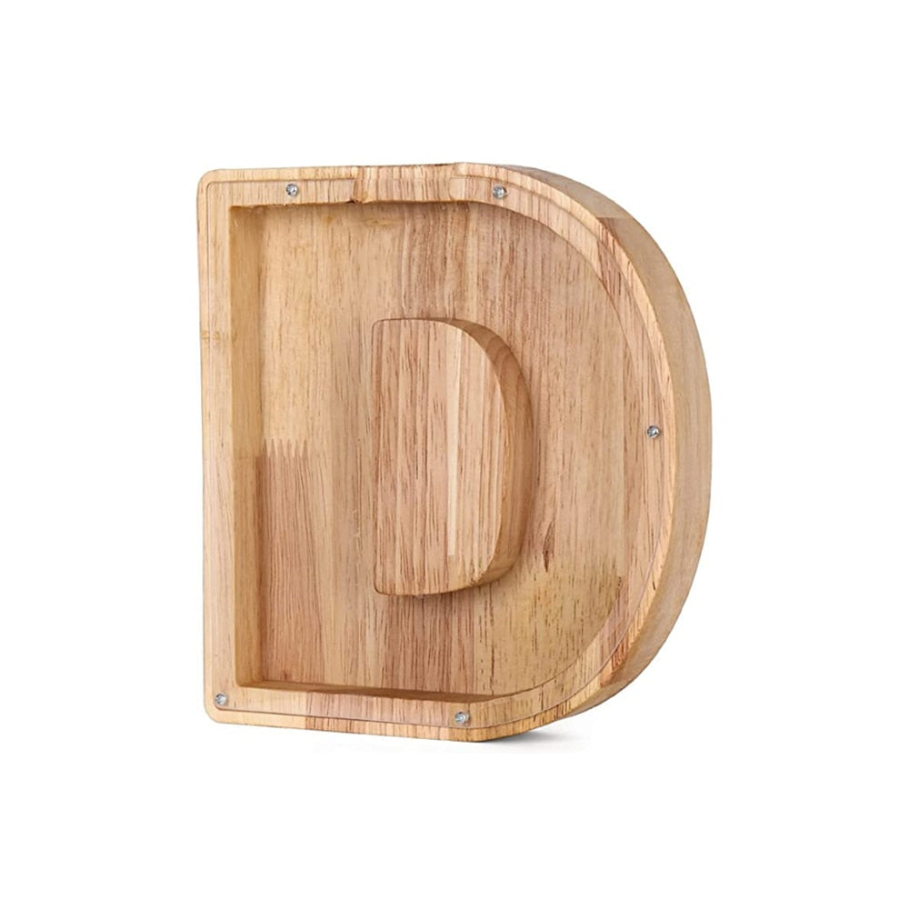 LetterSaver houten alfabet spaarpot